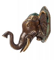 24-063 Фигура-вешалка "Слон" из бронзы (о.Бали)