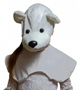 Карнавальный костюм "Белый мишка" (легкий), 3-7 лет, Бока