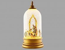 Светящийся снежный купол "Рождество - дары волхвов", пластик, 26 см, Peha Magic