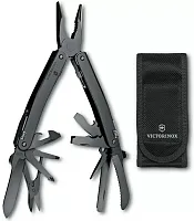 Мультитул Victorinox SwissTool Spirit MXBS, 105 мм, 24 функций, черный, нейлоновый чехол