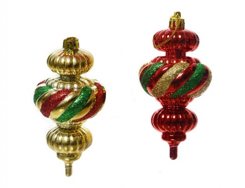 Набор ёлочных украшений "Королевский карнавал", 5х11 см (3 шт.), разные модели, Kaemingk