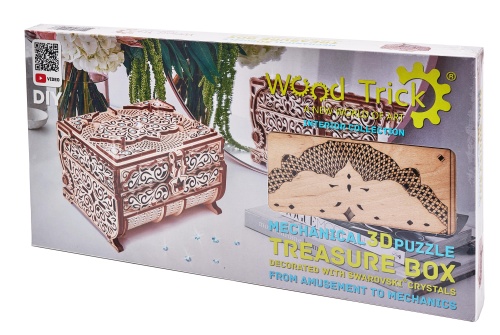 Cборная модель Wood Trick Шкатулка, декорированная кристаллами Swarovski ® фото 8