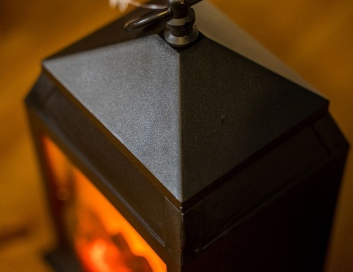 Декоративный фонарь-камин ТЁПЛАЯ РАДОСТЬ, чёрный, 28 см, батарейки, Peha Magic фото 4