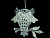 Ёлочное украшение СОВА НА ВЕТОЧКЕ, прозрачная с серебром, акрил, 15.2 см, Forest Market