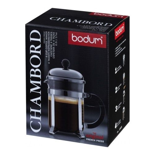 Кофейник френч-пресс Bodum Chambord 0,5 л. хром фото 7