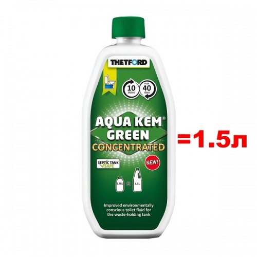 Концентрат Thetford Aqua Kem Green Concentrated 0,75л (аналог 1,5л жидкости)