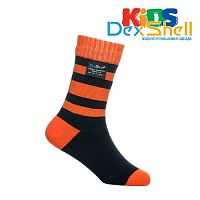 Водонепроницаемые носки детские DexShell Waterproof Children Socks S (16-18 см) оранжевые, DS546S