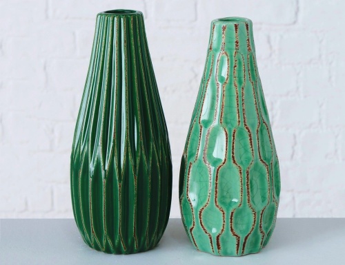 Керамическая ваза "Ленджи", 24 см, Boltze фото 3