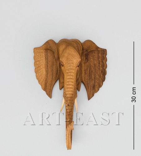 17-018 Панно "Голова слона" (суар, о.Бали)