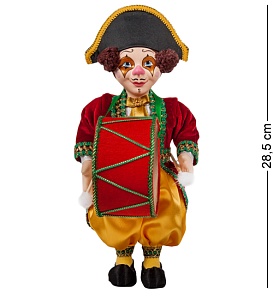 RK-132 Кукла "Клоун с барабаном"