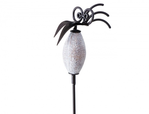 Штекер садовый "Птичка знайка в очках", металлическая, серая, 100 см, Boltze фото 2
