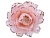 Украшение ЦВЕТОК ИЗ ПЕРЫШЕК на клипсе, нежно-розовый, 11x11x5 см, Kaemingk (Decoris)