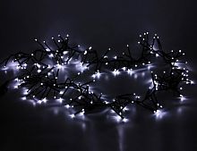 "Кластер лайт" (cluster lights) МЛЕЧНЫЙ ПУТЬ, 192 mini-LED лампы, 1,6+0,8 м, коннектор, черный провод, BEAUTY LED