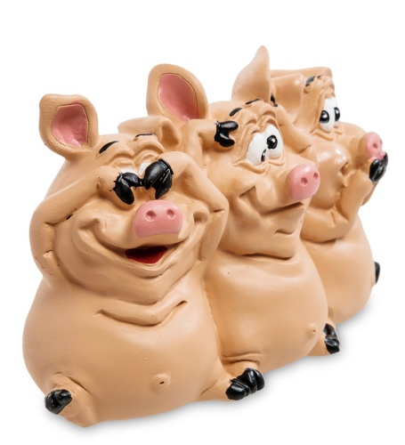 RV-618 Статуэтка «Трио мудрых свиней» фото 2