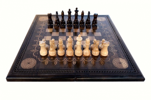 Шахматы + нарды резные "Бесконечность" 50, Mkhitaryan фото 2