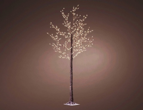 Светящееся дерево ВОЛШЕБСТВО ЗИМНЕЙ ВИШНИ, коричневое, 750 тёплых белых микро LED-огней, 2.2 м, уличное, Kaemingk (Lumineo) фото 2