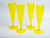 Набор одноразовых бокалов для шампанского ВОЗДУШНОЕ НАСТРОЕНИЕ, жёлтые, 150 мл, 4 шт., Koopman International