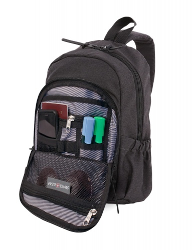 Рюкзак Swissgear 13'', с одним плечевым ремнем, cерый, 25х14х35 см, 12 л фото 2