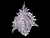 Елочное украшение РАКУШКА, акрил, прозрачно-матовая с серебром, 10 см, Forest Market