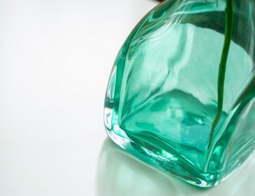 Стеклянная ваза "Фуджи", зелёная, Edelman фото 2