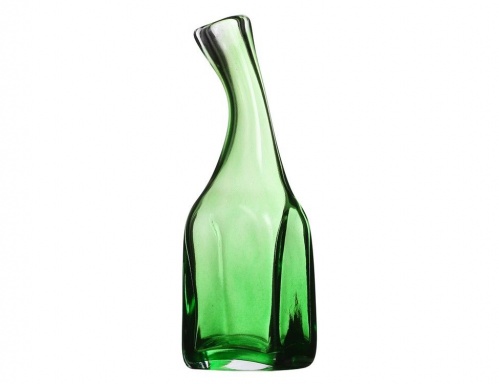 Стеклянная ваза "Фуджи", зелёная, Edelman фото 3