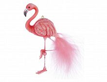 Ёлочная игрушка "Элегантный фламинго", полистоун, 13.9 см, Kurts Adler
