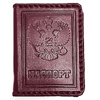 Обложка на паспорт | Герб РФ с оплеткой