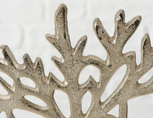 Интерьерное украшение "Морозное деревце" малое, металлическое, серебряное, Boltze фото 2