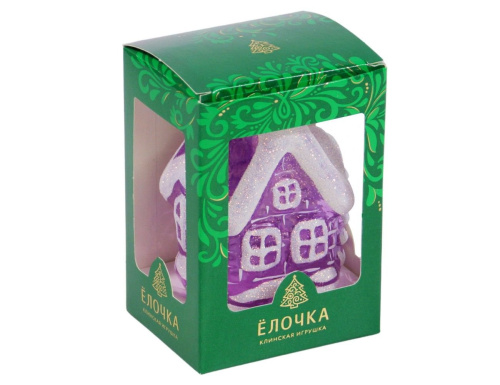 Елочная игрушка "Домик с елкой", Елочка фото 4