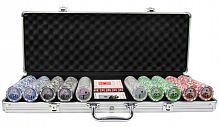 Покерный набор Royal Flush, 500 фишек, 11,5 г, с номиналом, в алюминиевом чемодане
