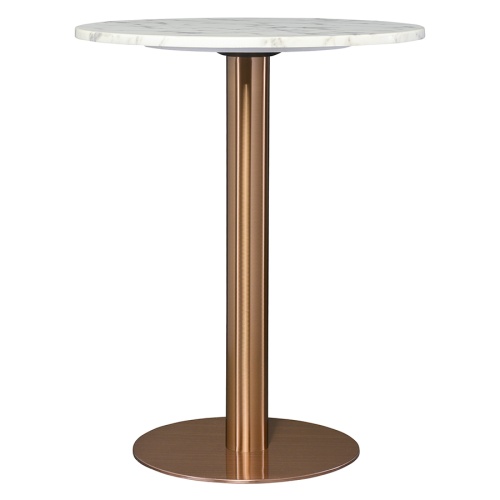 Стол обеденный trond, D60 см, мрамор/золотой фото 5