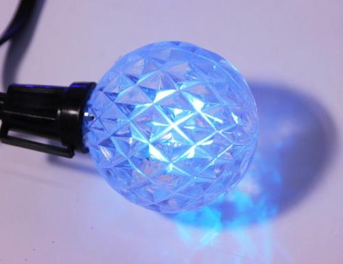 Гирлянда "Хрустальная сказка", 12  RGB LED-огней, 5.5+5 м, черный провод, уличная, Kaemingk фото 9