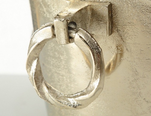 Ведерко для шампанского "Королевская лилия", металлическое, серебряное, 36х25 см, Boltze фото 3