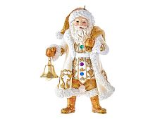 Ёлочная игрушка САНТА-ФРАНТ С КОЛОКОЛЬЧИКОМ, полистоун, 13 см, Kurts Adler