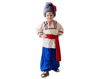 Карнавальный костюм КАЗАК, на рост 122-134 см, 5-7 лет, Бока
