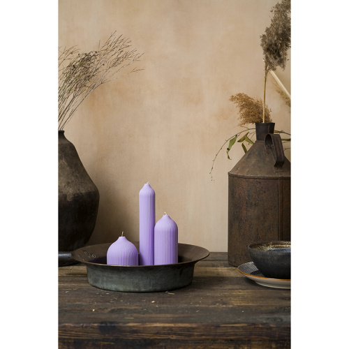 Свеча декоративная цвета лаванды из коллекции edge фото 10