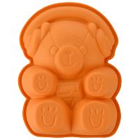 Форма для приготовления пирожного teddy bear 12,5 х 16 см силиконовая
