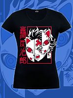 Женская футболка"Маска Аниме"