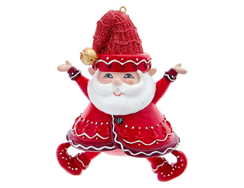 Ёлочная игрушка ГНОМИК ХИНРИК, полистоун, 11 см, Kurts Adler