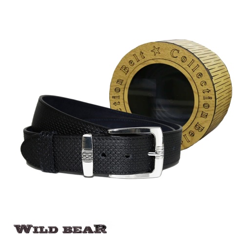 Ремень WILD BEAR RM-017f Black Premium (130 см)