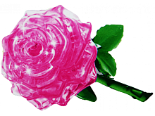 3D Головоломка Crystal Puzzle Роза розовая