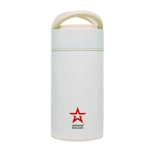 Термос для еды Thermos Армия России "Арктический" (1,0 литра), белый фото 2