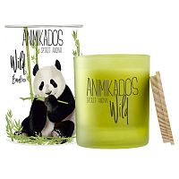 Свеча ароматическая Panda - бамбуковый Wild 40 ч