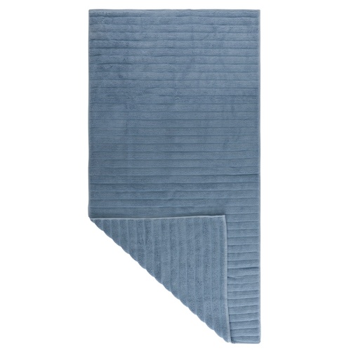 Полотенце банное waves джинсово-синего цвета из коллекции essential, 70х140 см фото 4