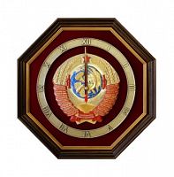 Часы в пластиковой раме Герб СССР, ЧП-01