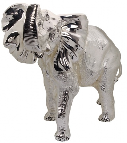 Скульптура "Слон MAXI", посеребрение фото 2