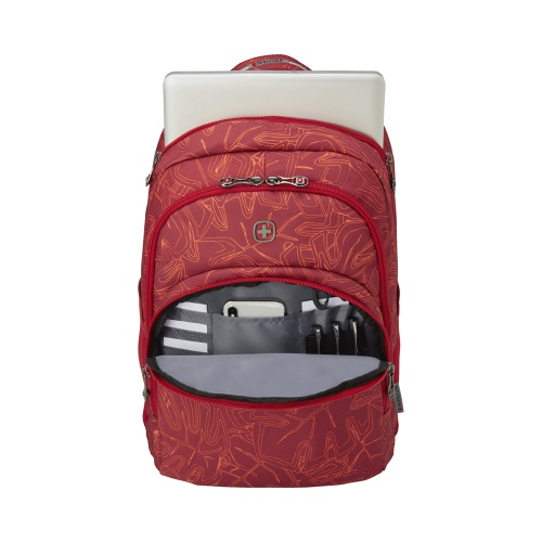 Рюкзак Wenger 16'', красный с рисунком, 34x26x47 см, 28 л фото 4