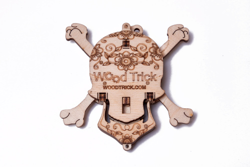 3D-пазл из дерева Wood Trick Вудик Череп фото 2