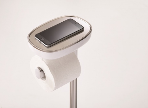 Набор держатель для туалетной бумаги с подносом EasyStore + ёршик для унитаза Flex™ фото 10