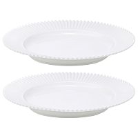 Набор из двух тарелок белого цвета из коллекции edge